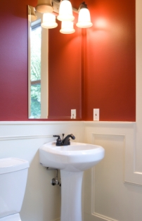 Bathroom wainscoting